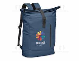 Mochila de couro sintético de 45 litros resistente à água. Possui dois compartimentos, sendo o principal com bolso para notebook de 15,6 polegadas, bolso interno com velcro, dois bolsos laterais, fechamento da mochila por zíper, cinto com velcro e engate para mala de viagem.