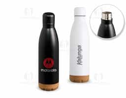 Garrafa térmica com capacidade de 500ml, fabricada em inox resistente. Possui detalhe em cortiça, conferindo um design moderno e diferenciado. Ideal para manter a temperatura de líquidos, seja quente ou frio, por um longo período. Perfeita para uso diário em casa, no trabalho ou em atividades externas.