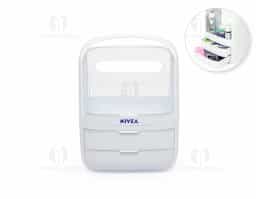 A caixa organizadora para maquiagens e cosméticos é prática e eficiente. Feita em plástico resistente com tampas de acrílico, ela protege os itens contra poeira e umidade, garantindo que tudo fique sempre seguro e preservado. Com um compartimento principal espaçoso e duas gavetas extras, é possível armazenar tudo de forma organizada. Além disso, a alça de transporte facilita levar a caixa para qualquer lugar, transformando qualquer ambiente no espaço perfeito para a rotina de beleza.