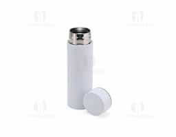 A garrafa térmica de 320 ml é confeccionada em aço inoxidável 304, conhecido por sua durabilidade e resistência à corrosão. Com uma tampa rosqueável, proporciona segurança no transporte de bebidas quentes ou frias. Compacta e leve, é ideal para uso diário, mantendo a temperatura ideal das suas bebidas, seja no trabalho, na academia ou em passeios.