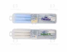 Nosso kit de talheres de três peças é perfeito para aproveitar as delícias de uma refeição de forma prática e organizada. Composto por faca, garfo e colher, feitos em metal e plástico para garantir um manuseio firme, além de proteção e organização. O kit acompanha um estojo plástico, tornando-se ideal para levar na bolsa, seja em viagens, acampamentos ou no dia a dia de trabalho, proporcionando facilidade em todos os momentos.
