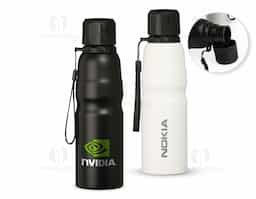 Garrafa de inox com capacidade de 800ml, ideal para manter bebidas frescas por mais tempo. Possui tampa plástica rosqueável, garantindo vedação segura e sem vazamentos. Acompanha cordão para transporte, oferecendo praticidade e facilidade no dia a dia, seja para atividades ao ar livre, academia ou no trabalho. Design resistente e funcional, perfeita para quem busca praticidade e durabilidade em um produto.