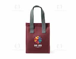Bolsa térmica em 300D de alta densidade com pegas em webbing. Contém 1 compartimento principal com fecho aderente. Capacidade até 2.5 L. 170 x 220 x 130 mm