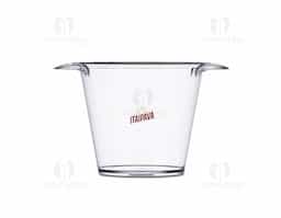 Balde de gelo com capacidade para 4 litros, ideal para manter bebidas refrigeradas. Possui alças laterais para facilitar o transporte. Na versão branca, apresenta acabamento leitoso, conferindo um visual sofisticado e discreto ao produto.