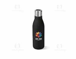 Garrafa em aço inox (90% reciclado) de parede dupla térmica, isolada a vácuo. Garrafa com sistema de auto-sanitização UV que inativa vírus e bactérias que estejam na sua garrafa, tornando a sua bebida mais segura. Capacidade até 500 mL