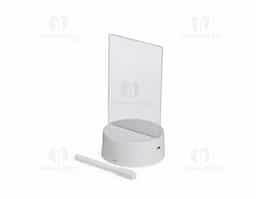 Muito mais do que uma luminária de mesa led, ela transforma qualquer ambiente, trazendo aconchego e um toque personalizado! Com sua tela acrílica 3D, é possível soltar a criatividade e deixar mensagens inspiradoras, lembretes importantes ou até desenhos fofos, tudo de um jeito prático e super divertido! Super fácil de usar, funciona com cabo USB ou 3 pilhas AAA (1.5V) não inclusas. Além disso, acompanha uma caneta plástica com apagador integrado, tornando a experiência ainda mais prática e interativa. Essa luminária é perfeita para iluminar o ambiente e deixar recadinhos incríveis do seu jeito!