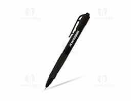 Caneta plástica com detalhe emborrachado para maior conforto na escrita. Possui carga esferográfica azul de alta qualidade, garantindo traços suaves e precisos. Seu acionamento por clique proporciona praticidade no uso diário. Leve, resistente e ergonômica, é ideal para anotações, estudos e trabalho. Design moderno e funcional, perfeita para quem busca conforto e eficiência em um único acessório.