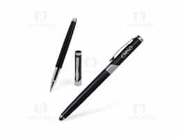 Exale sofisticação e profissionalismo com o nosso kit executivo. Perfeito para acompanhar reuniões, anotações estratégicas, planejamentos e estudos. O kit é composto por uma elegante caneta metálica esferográfica 1.0mm na cor preta e uma caderneta em couro sintético com fechamento imantado. A caderneta possui aproximadamente 96 folhas pautadas na cor marfim, além de uma fita de cetim para marcar páginas importantes e um suporte para a caneta, garantindo ainda mais praticidade. Tudo isso vem em um estojo de papelão, acompanhado de uma plaquinha que torna este kit ainda mais exclusivo. Uma excelente escolha para impulsionar campanhas e deixar uma marca inesquecível!