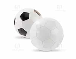 Bola de futebol tamanho 5, com design clássico e estrutura em PVC, ideal para jogos recreativos. Produto certificado conforme a Portaria Inmetro nº 302, de 12 de julho de 2021.