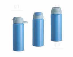 Squeeze de alumínio com capacidade de 600ml, ideal para uso diário. Possui tampa com alça fixa, bico flexível com canudo interno e tampa protetora, que evita vazamentos e contato com sujeira, garantindo maior higiene e praticidade durante o uso.