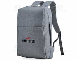 Mochila confeccionada em poliéster com compartimento para notebook até 15,6 polegadas. Contém uma divisória com bloqueador RFID e alça para encaixe em malas de viagem.