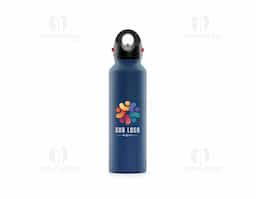 Garrafa Térmica em inox de parede dupla com capacidade de 620ml. Tampa possui trava de segurança com válvula de exaustão para liberação de pressão.