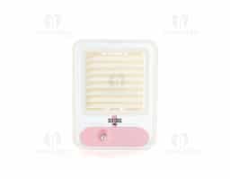 Climatizador portátil recarregável com 3 intensidades de ventilações e luzes led multicoloridas. Feito em plástico polipropileno, o climatizador pode ser utilizado exclusivamente como umidificador, ventilador ou ambas funções. Cabo tipo-C incluso.