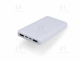 Não fique sem bateria nos momentos mais importantes do dia com o power bank de 10.000 mAh. Recarregue smartphones com toda a praticidade e rapidez utilizando uma de suas quatro entradas disponíveis: 2 portas USB, 1 porta Micro USB e outra USB-C. Com quatro luzes de LED para indicar a funcionalidade do carregador além de um botão lateral para fazer a ligação do dispositivo e iniciar a recarga. Sua entrada micro-USB 5V=2.1A e saída USB 5V=2.1A permitem aproveitamento de alto desempenho para um dia a dia tranquilo e livre de preocupações com a bateria do smartphone acabar na hora mais crucial. Não acompanha cabo USB.