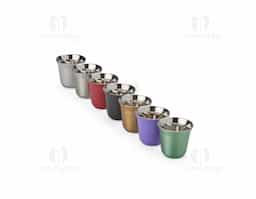 Brinde os momentos inesquecíveis ou aprecie aquela pausa para o café com um copo à altura! Este copo inox com capacidade de 80ml é a opção ideal para marcar os bons momentos da vida, desde uma celebração até um momento mais tranquilo ou intimista. A parede dupla mantém a temperatura da bebida agradável por mais tempo para que a única preocupação seja aproveitar plenamente cada instante.