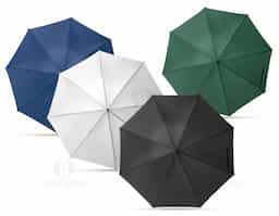Guarda-chuva produzido em poliéster 190T, com estrutura durável que oferece boa resistência ao uso diário. Possui cabo com pega em madeira, conferindo um toque clássico ao design. Abertura manual, ideal para quem busca praticidade e estilo em dias chuvosos.