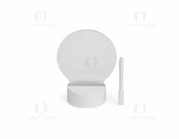 Essa luminária de LED de mesa une funcionalidade e personalização: sua tela acrílica 3D permite escrever mensagens, lembretes ou desenhos, que podem ser apagados e reescritos com a caneta plástica integrada. Alimentada por cabo USB integrado à base plástica ou por 3 pilhas AAA (não inclusas), oferece iluminação suave e interatividade.