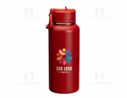 Uma garrafa térmica em aço inox que é uma excelente opção para manter líquidos quentes ou frios por mais tempo. Com capacidade de até 900ml, a garrafa possui parede dupla e isolamento a vácuo, o que ajuda a manter a temperatura conservada por um período maior e não permite que o calor ou frio entre em contato com as mãos ao segurá-la. Sua pintura eletrostática confere uma cor duradoura e um acabamento resistente e de alta qualidade. Além disso, sua tampa plástica rosqueável possui bico flip e canudo interno removível de plástico.