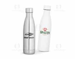 Garrafa para sublimação em aço inox com parede dupla, isolada a vácuo. A tampa incorpora um sistema de vácuo para melhor conservação da temperatura. Capacidade até 800 mL. Fornecido em caixa presente. Certificação EU Food Grade.