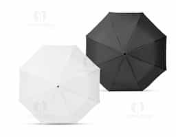 Guarda-chuva confeccionado em poliéster 100% reciclado (rPET) pongee 190T. Possui varetas em fibra de vidro, haste metálica e pega em ABS reciclado. Dobrável em 3 seções, conta com abertura manual e design à prova de vento. Combinando praticidade, resistência e sustentabilidade.
