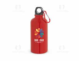 Squeeze esportiva com capacidade de até 560 mL, fabricada em aço inox de parede simples e acabamento brilhante. Possui tampa com mosquetão integrado, permitindo fácil transporte ou fixação em mochilas e bolsas. Ideal para uso em atividades físicas ou ao ar livre.