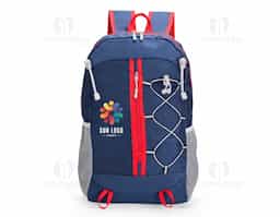 Mochila dobrável em poliéster resistente à água, com capacidade de até 20 litros. Quando dobrada, pode ser transportada como um estojo compacto. Aberta, conta com compartimento interno com divisória, bolso frontal amplo, dois bolsos laterais em rede com elástico, compartimento traseiro antifurto e alças com espuma respirável.