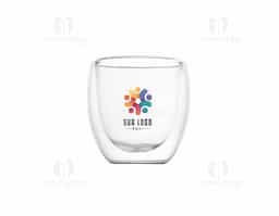 Conjunto com 2 copos fabricados em vidro borossilicato com parede dupla, que ajuda a manter a temperatura da bebida por mais tempo e evita o aquecimento externo. Cada copo possui capacidade de até 180ml, ideal para bebidas quentes ou frias.
