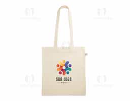 Sacola ecológica confeccionada em 100% algodão orgânico de 140 g/m², resistente e sustentável. Possui alças reforçadas de 65 cm, ideais para carregar no ombro com conforto. Perfeita para o dia a dia, compras ou ações promocionais que valorizam o cuidado com o meio ambiente.