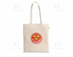 Sacola sustentável feita em 100% algodão orgânico de 180 g/m², com excelente resistência e toque natural. Possui alças de 65 cm que facilitam o transporte no ombro. Ideal para quem busca praticidade no dia a dia sem abrir mão do compromisso com o meio ambiente.