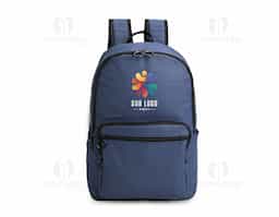 Mochila confeccionada em filme sintético tipo couro impermeável com fechamento em zíper e capacidade de até 22 litros. Apresenta compartimento interno com divisória para notebooks de até 15,3 polegadas. Possui três compartimentos externos em tamanhos variados, bolso lateral aberto e tecido respirável aplicado na área das costas e nas alças.