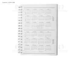 Caderno planner com capa rígida em PU de 2mm em formato espiral. Contém 90 folhas brancas de 95g/m². Folhas estruturadas em formato de planner para anotações e gestão da rotina.
Contém folha de dados pessoais, folha com calendários  de 2025 à 2028 e espaço para anotações mensais.