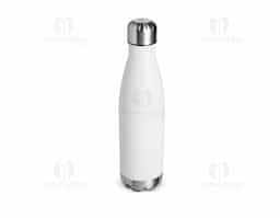 Garrafa térmica em inox com tampa rosqueável, pintura em spray e capacidade para até 500ml. Possui estrutura de parede dupla e vedação a vácuo, o que permite conservar a temperatura de líquidos por mais tempo.

Observação: As garrafas nos tons de azul apresentam acabamento acetinado, enquanto as demais cores possuem um acabamento mais opaco.