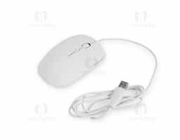 Mouse óptico com fio de 1,5 m oferecendo amplitude e praticidade no uso. Equipado com botão DPI para ajuste rápido de sensibilidade, adapta-se a diferentes tarefas com precisão. Um brinde corporativo moderno e funcional, ideal para valorizar a experiência do usuário.