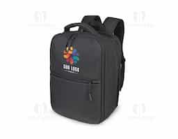 Mochila premium em poliéster 600D com detalhe em PU e interior em poliéster 210D. Conta com compartimento interno a vácuo, acompanha bomba para desinflar, expansor com zíper, compartimento frontal com zíper, compartimento para notebook de até 15,6”, compartimento com zíper nas costas, engate para mala de viagem e alças de mão e ombro acolchoadas.
