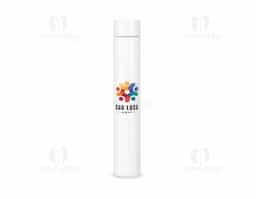 Garrafa em inox 304 com capacidade de até 250ml, compacta e resistente à corrosão. Possui tampa rosqueável que garante vedação segura e praticidade no uso. Ideal para bebidas quentes ou frias, é um brinde corporativo durável, funcional e perfeito para o dia a dia ou ações promocionais.